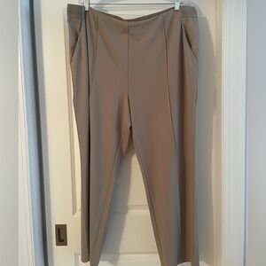Isaac Mizrahi Tan Tailored Trousers High-Rise